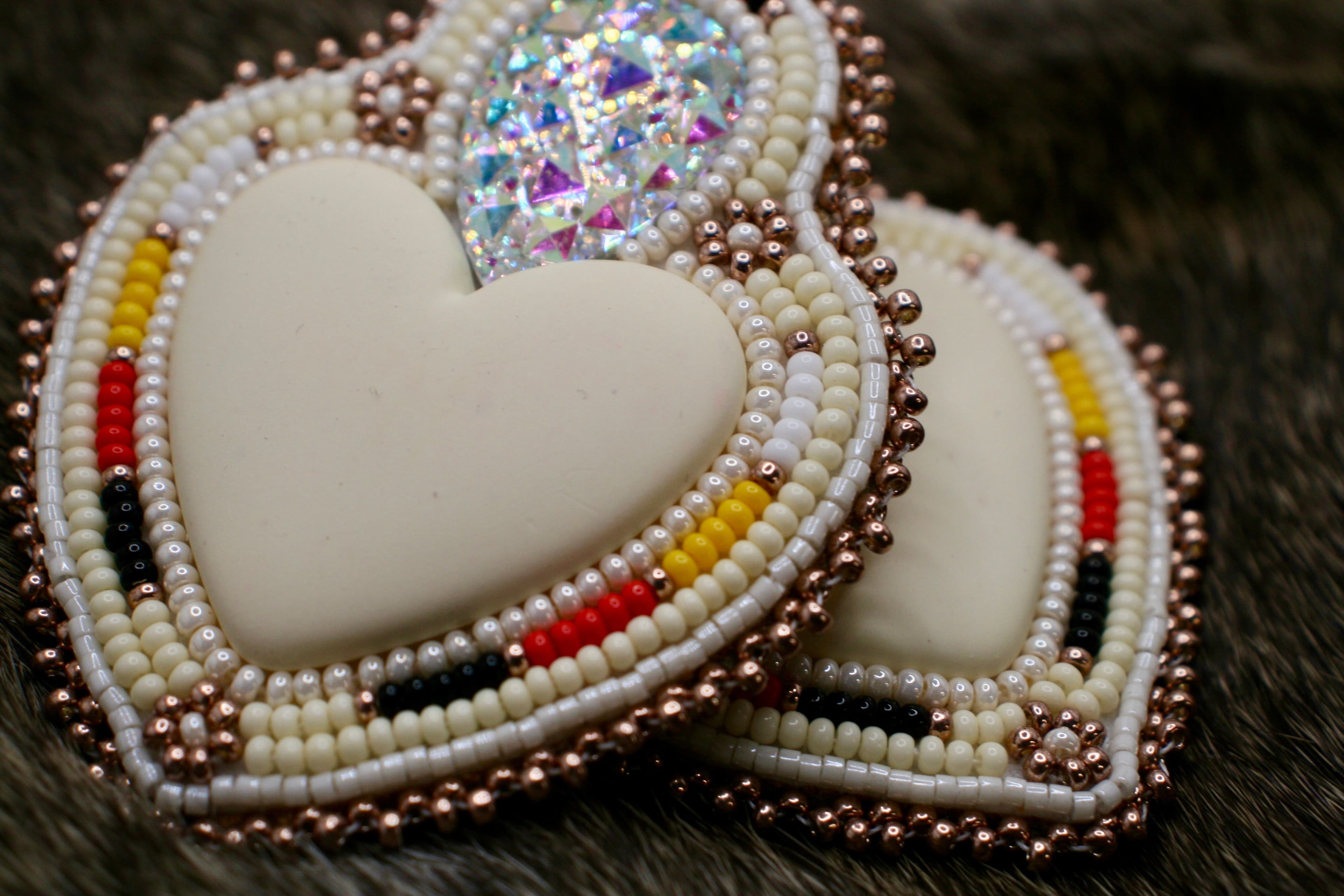 Sacred Heart Crystal Earrings