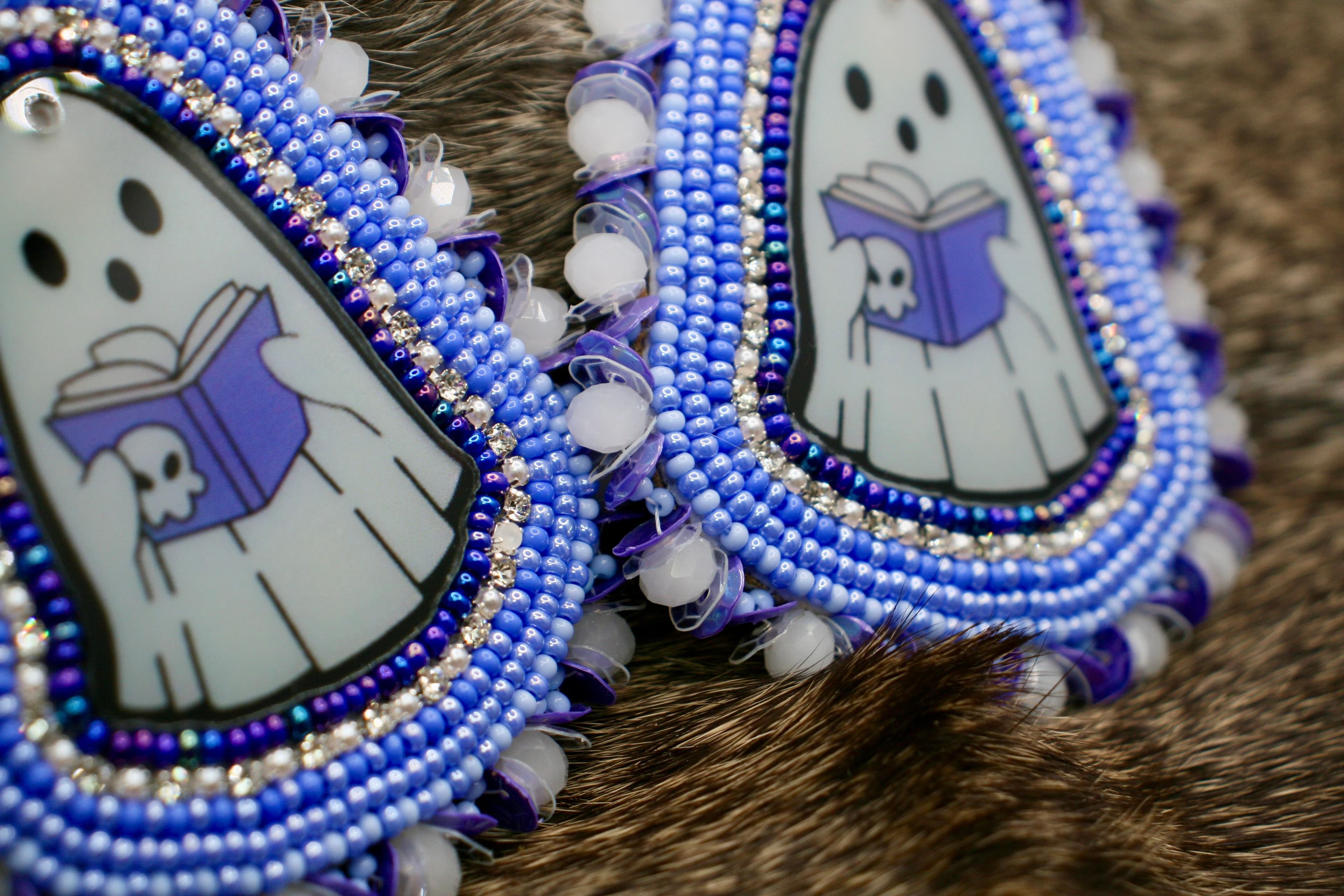 Reading Ghost Beaded Earrings